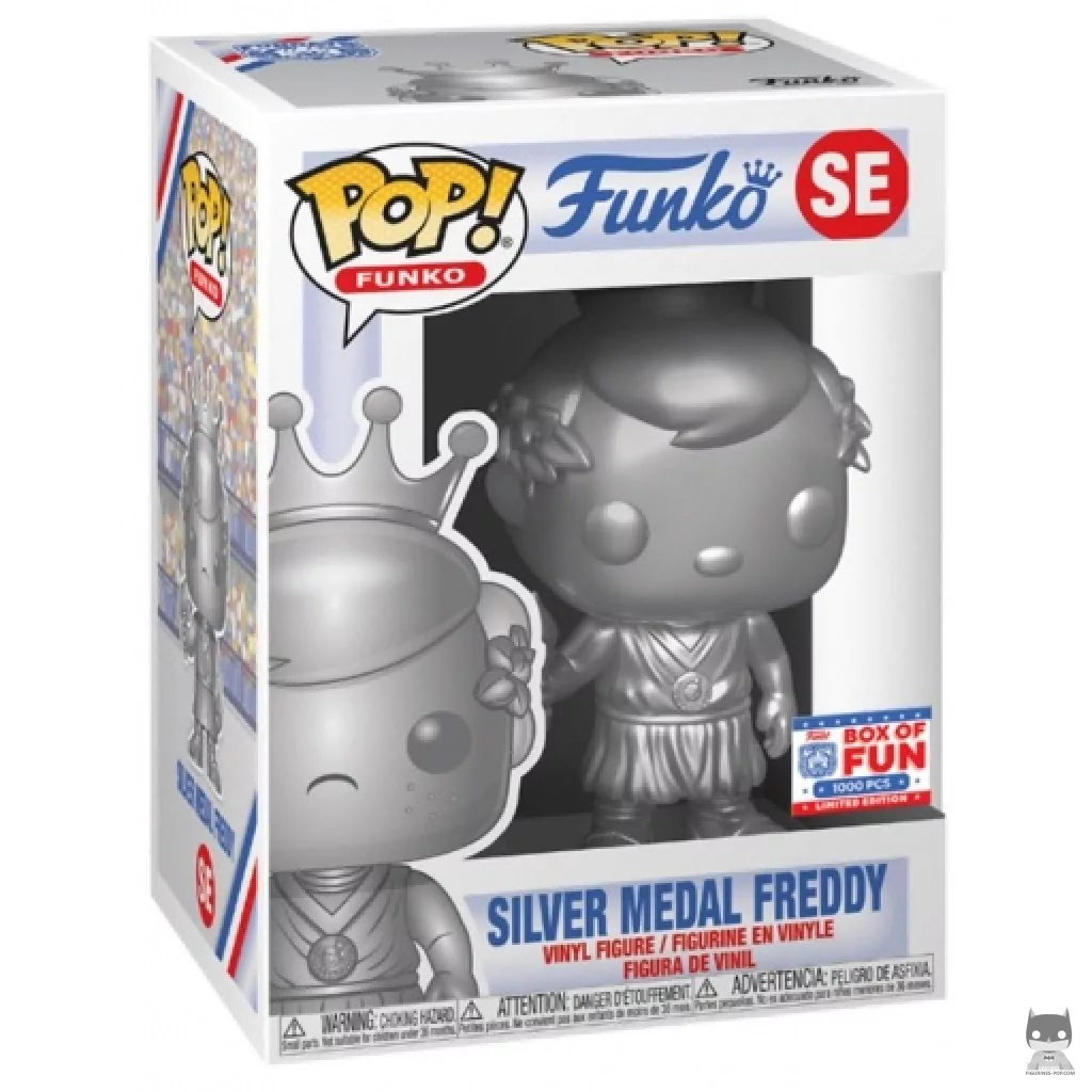 Bronze Medal Freddy (Metallic) Funko Pop! figure in its box