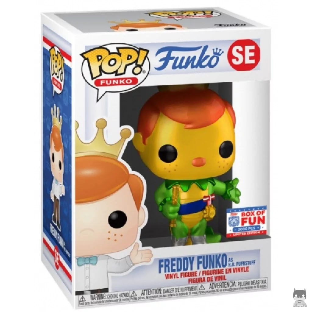 Freddy Funko as H.R Pufnstuff (Metallic) Funko Pop! figure in its box