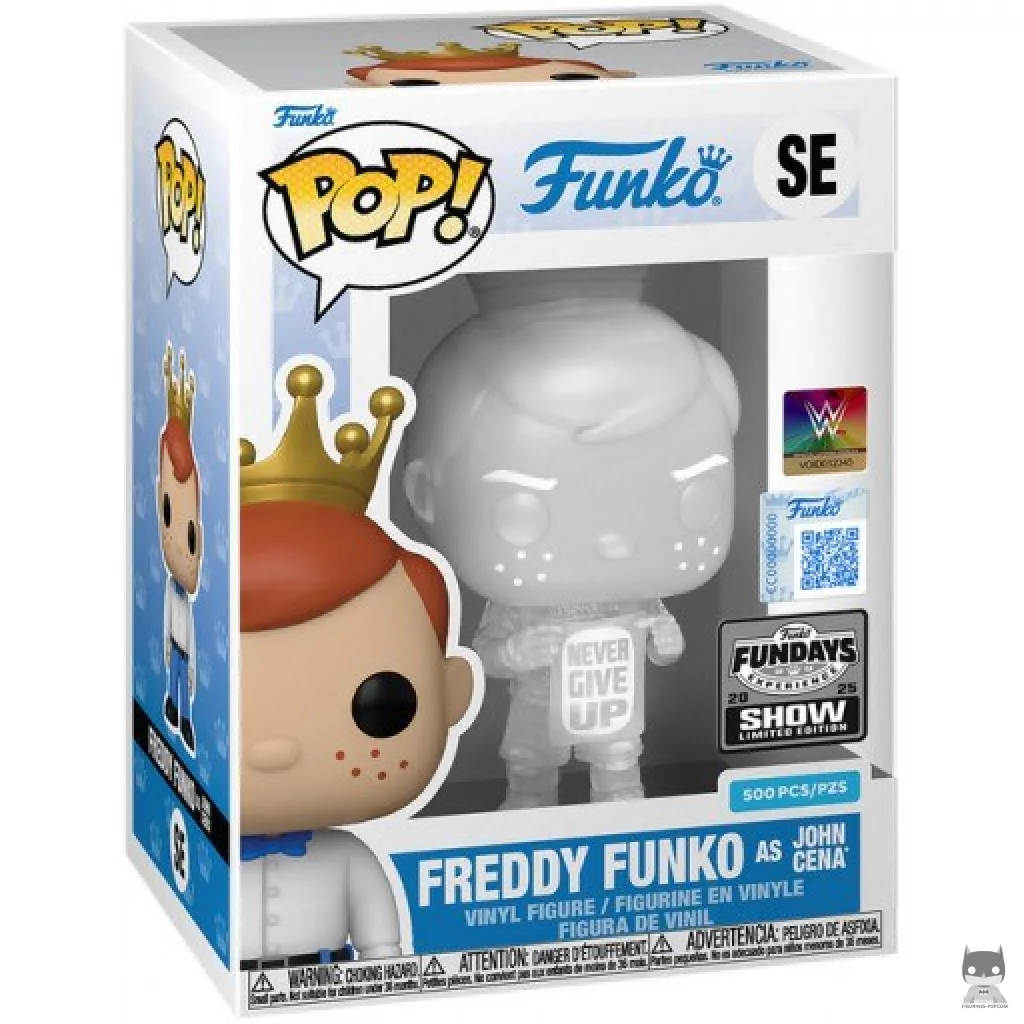Freddy Funko as John Cena (Never Give Up) (Translucent) Funko Pop! figure in its box