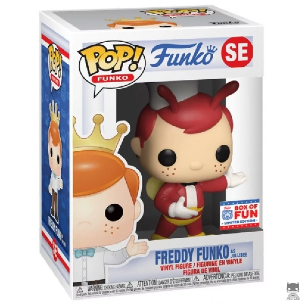 Freddy Funko as Jollibee Funko Pop! figure in its box