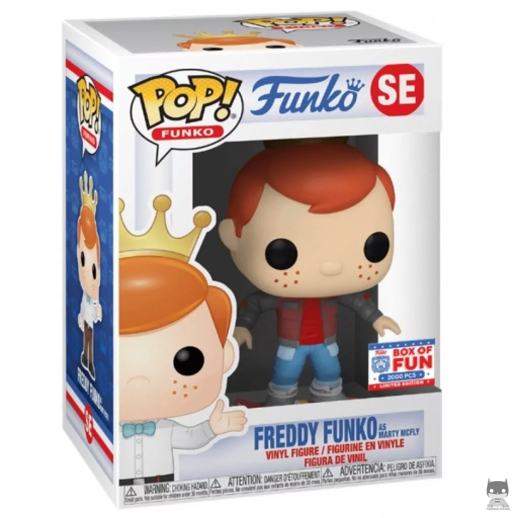 Freddy Funko as Marty Mcfly Funko Pop! figure in its box