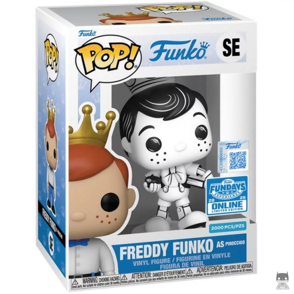 Freddy Funko as Pinocchio (Sketched) Funko Pop! figure in its box