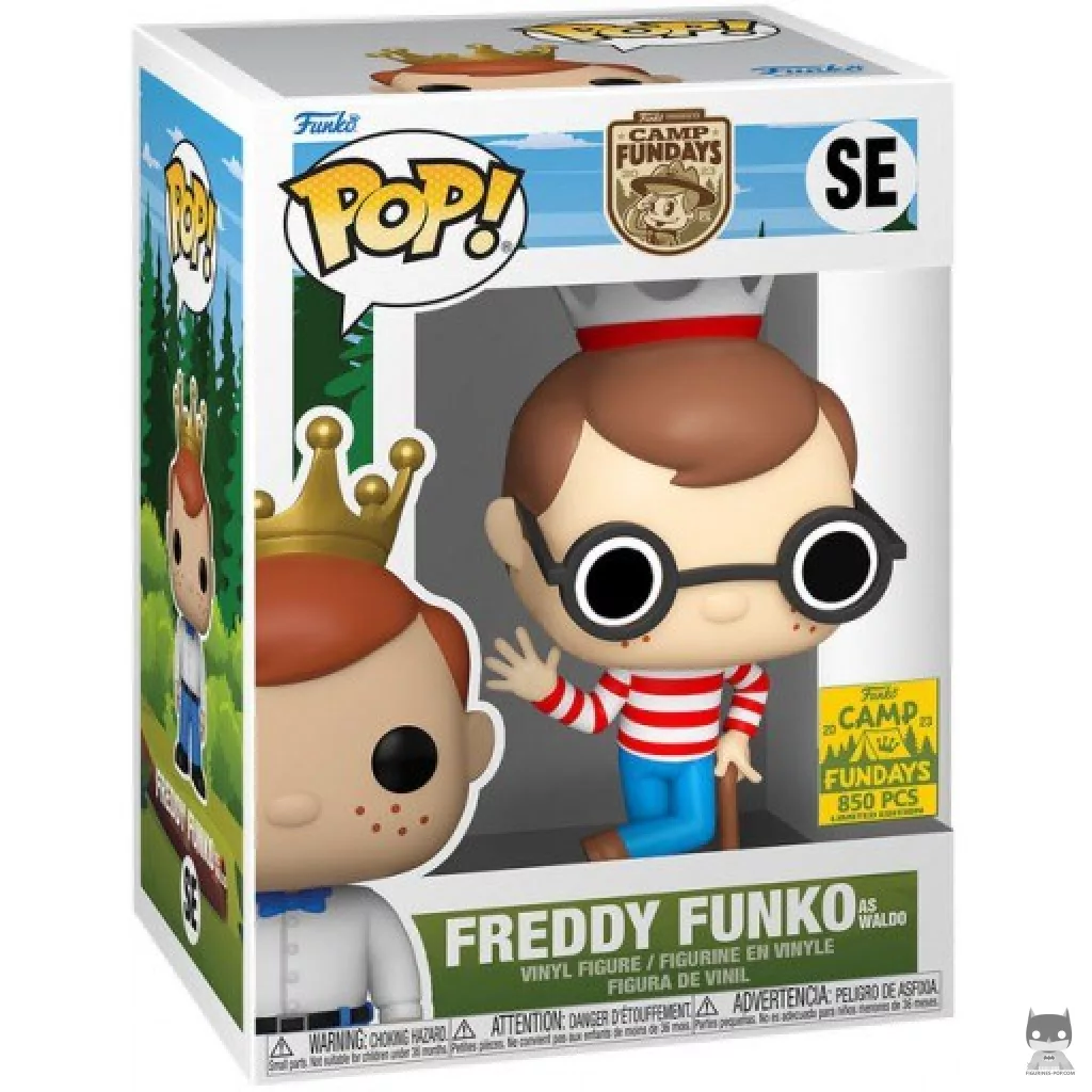 Freddy Funko as Waldo Funko Pop! figure in its box