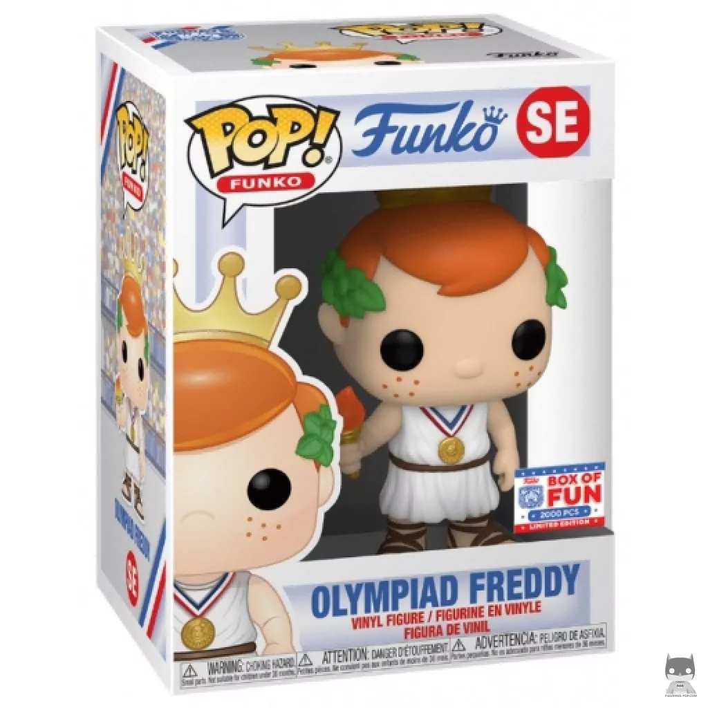 Olympiad Freddy Funko Pop! figure in its box