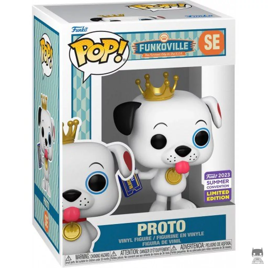 Proto Funko Pop! figure in its box