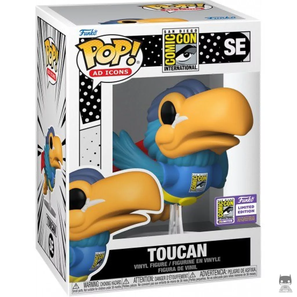 Toucan Funko Pop! figure in its box