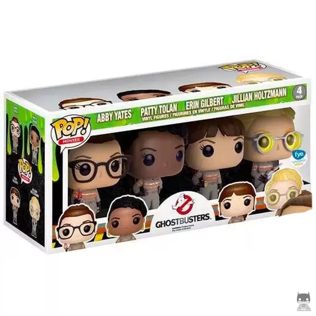 Abby Yates, Patty Tolan, Erin Gilbert & Jillian Holtzmann Funko Pop! figure in its box