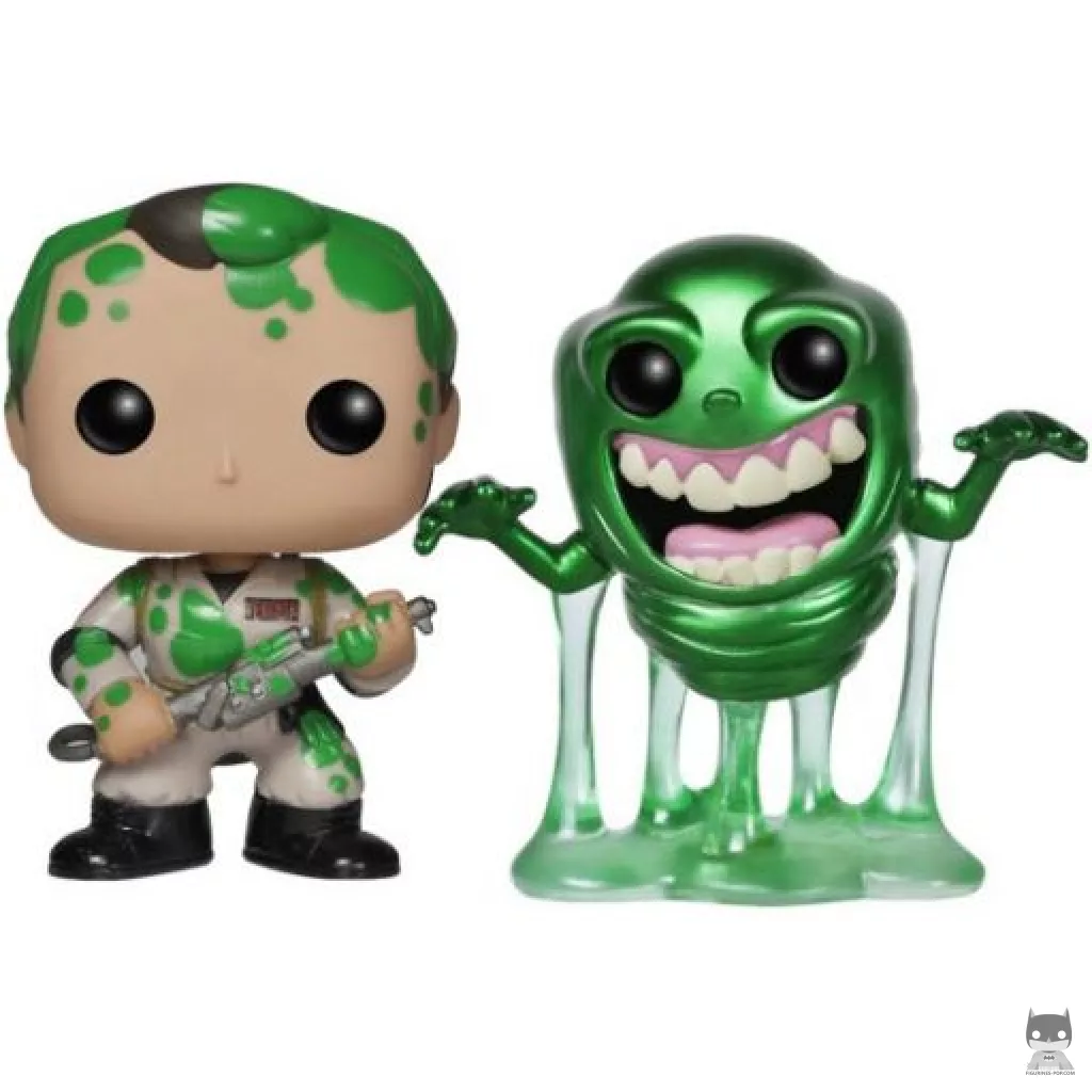Slimed Venkman & Slimer (Metallic) Funko Pop! figure (Ghostbusters)
