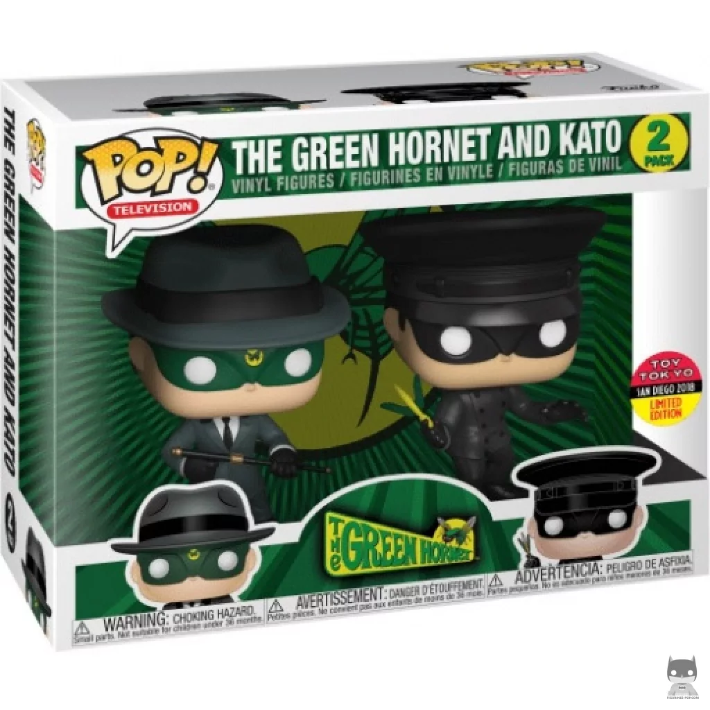 The Green Hornet (Grey Suit) & Kato Funko Pop! figure in its box