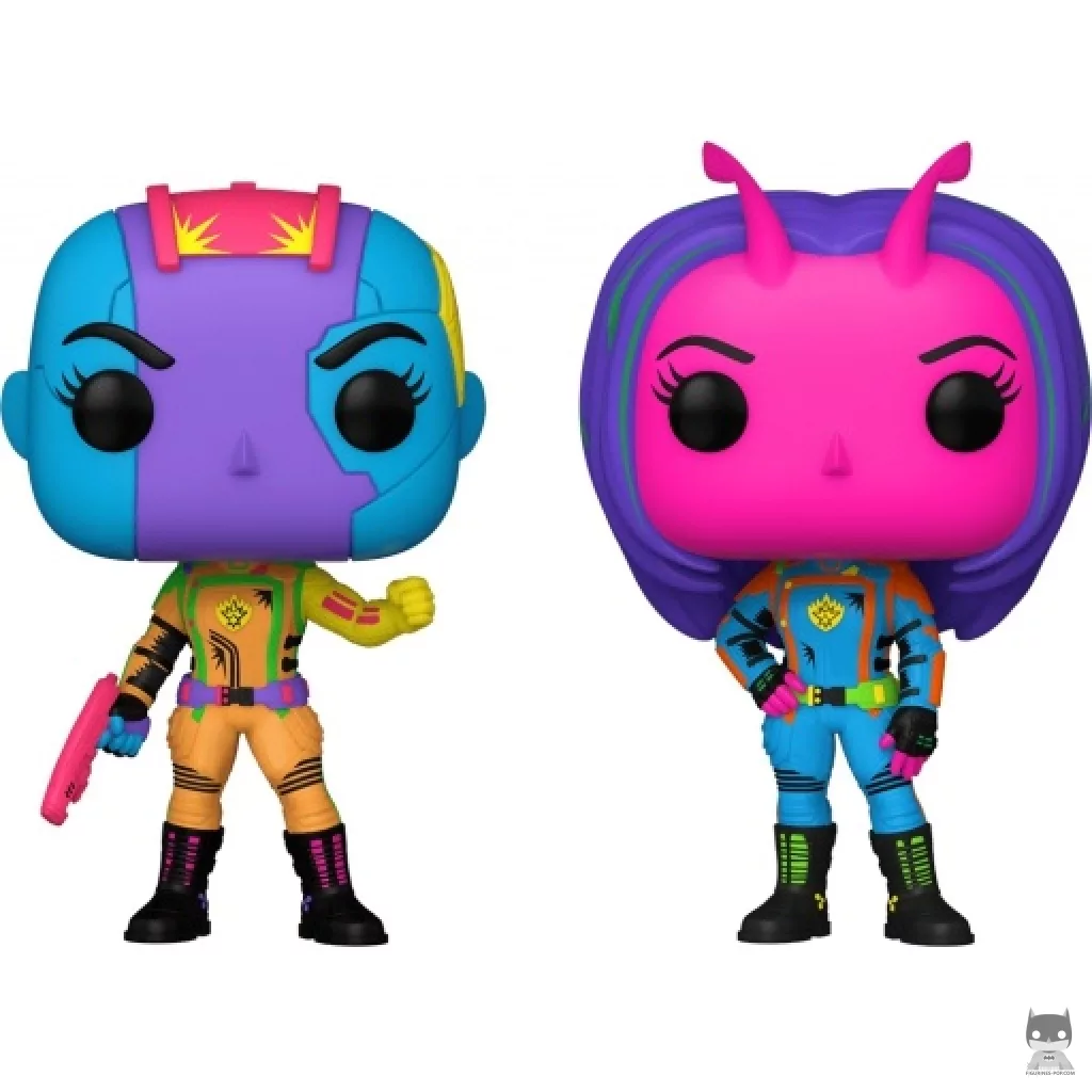 Nebula & Mantis (Blacklight) Funko Pop! figure (Guardians of the Galaxy vol. 3)