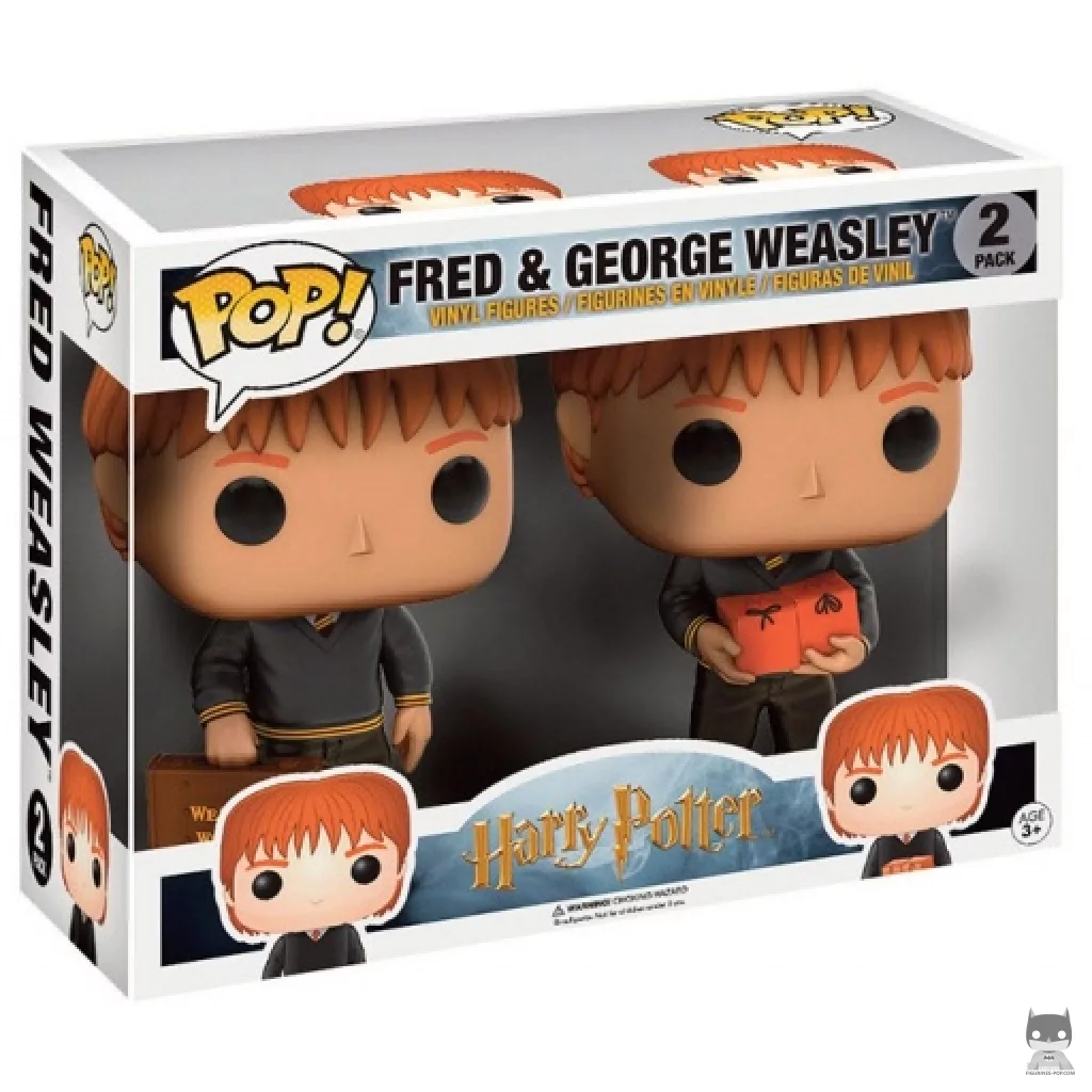 Fred & George Weasley Funko Pop! figure in its box