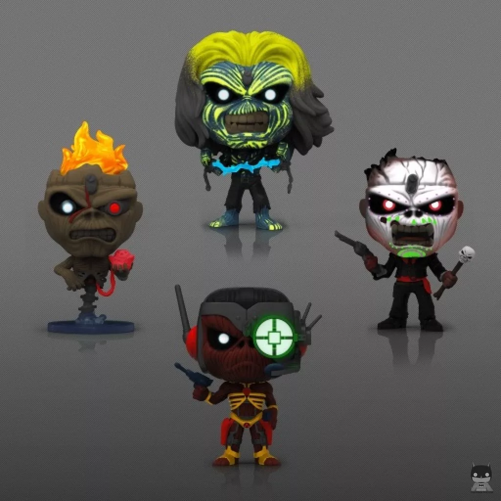Live After Death, Seventh Son, Night Of The Dead & Somewhere In The Eddie (Glow in the Dark) Funko Pop! figure (Iron Maiden)