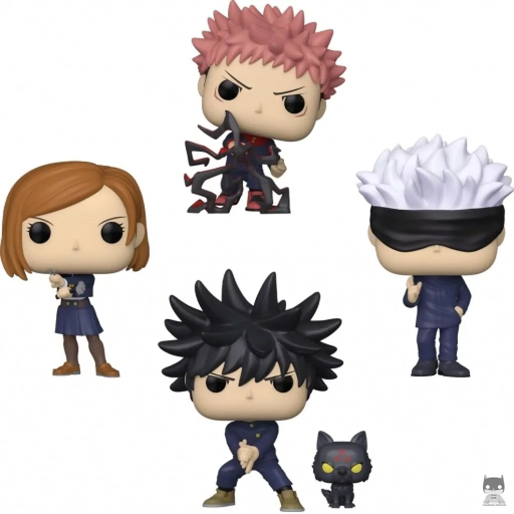 Yuji Itadori, Megumi Fushiguro, Nobara Kugisaki & Satoru Gojo (Glow in the Dark) Funko Pop! figure (Jujutsu Kaisen)