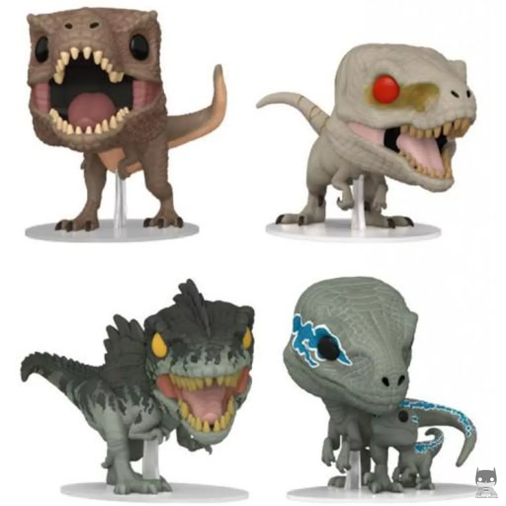 Tyrannosaurus, Atrociraptor, Giganotosaurus & Velociraptor Funko Pop! figure (Jurassic World Dominion)
