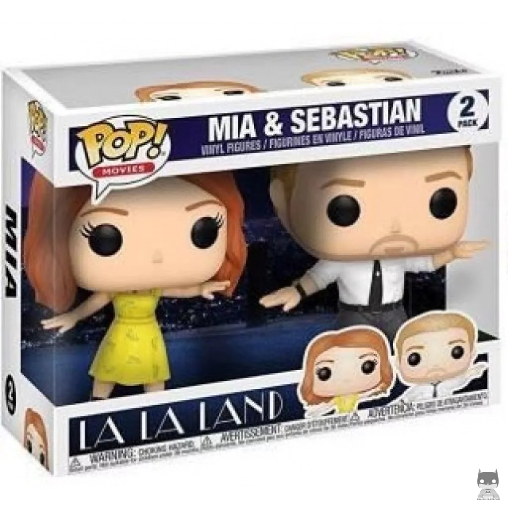 Mia & Sebastian Funko Pop! figure in its box