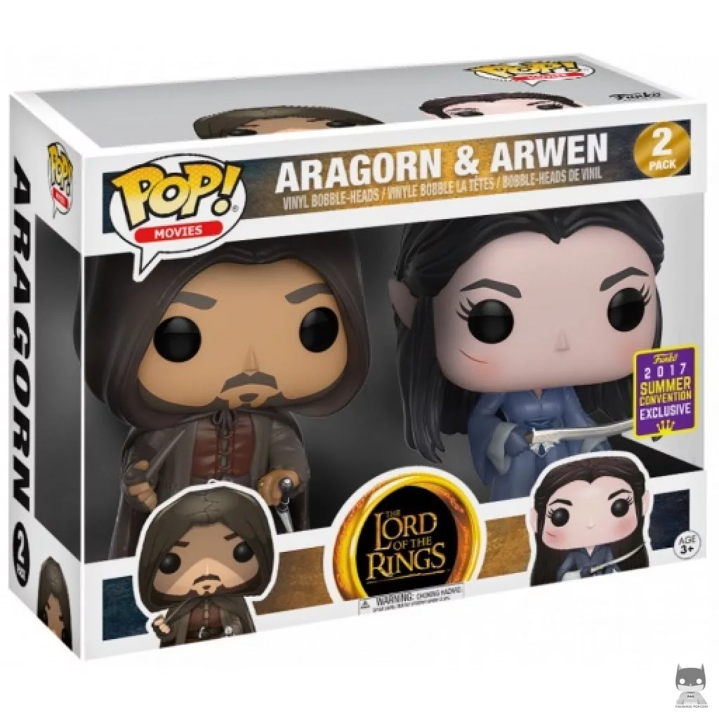 Aragorn & Arwen Funko Pop! figure in its box