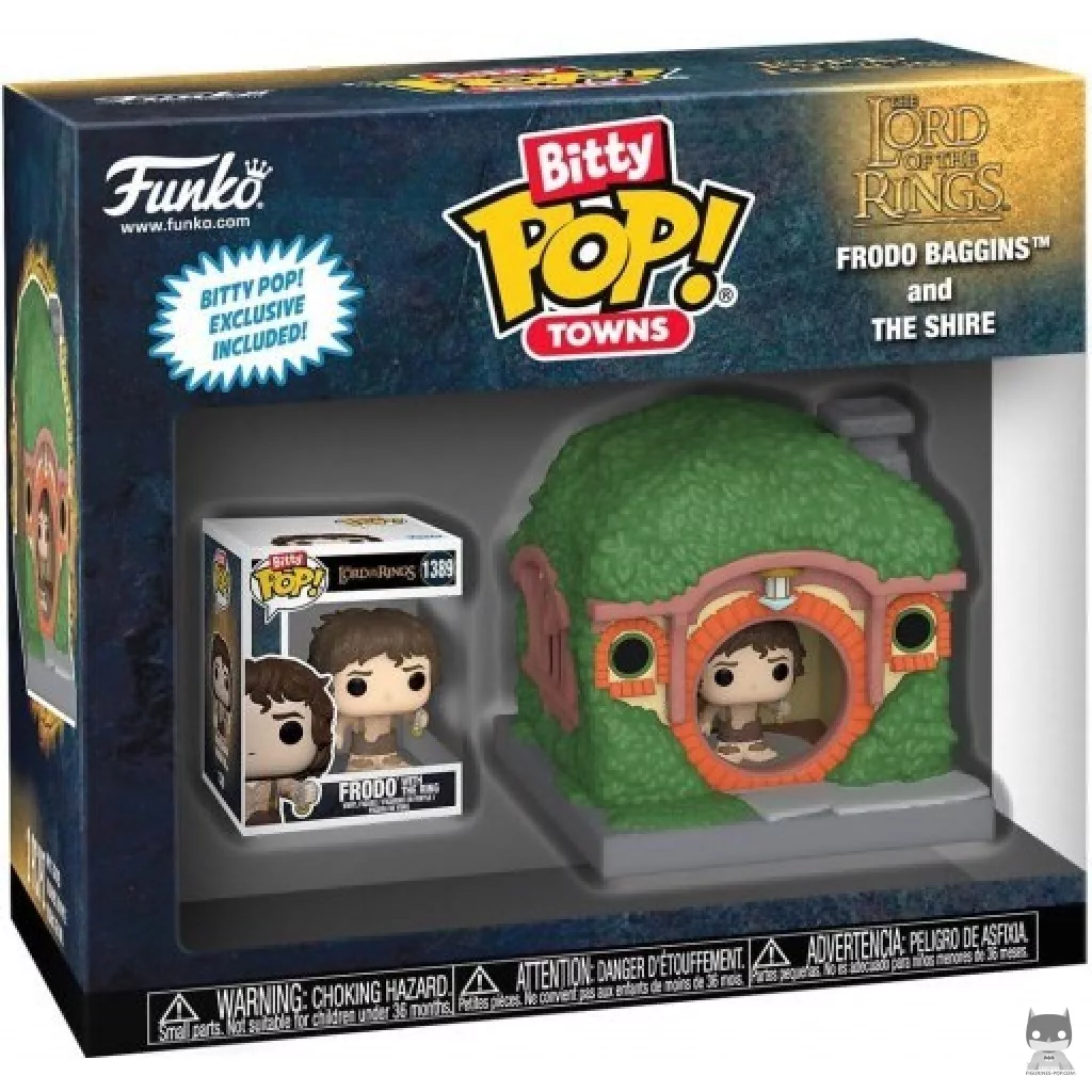 Frodo Baggins and The Shire Funko Pop! figure in its box