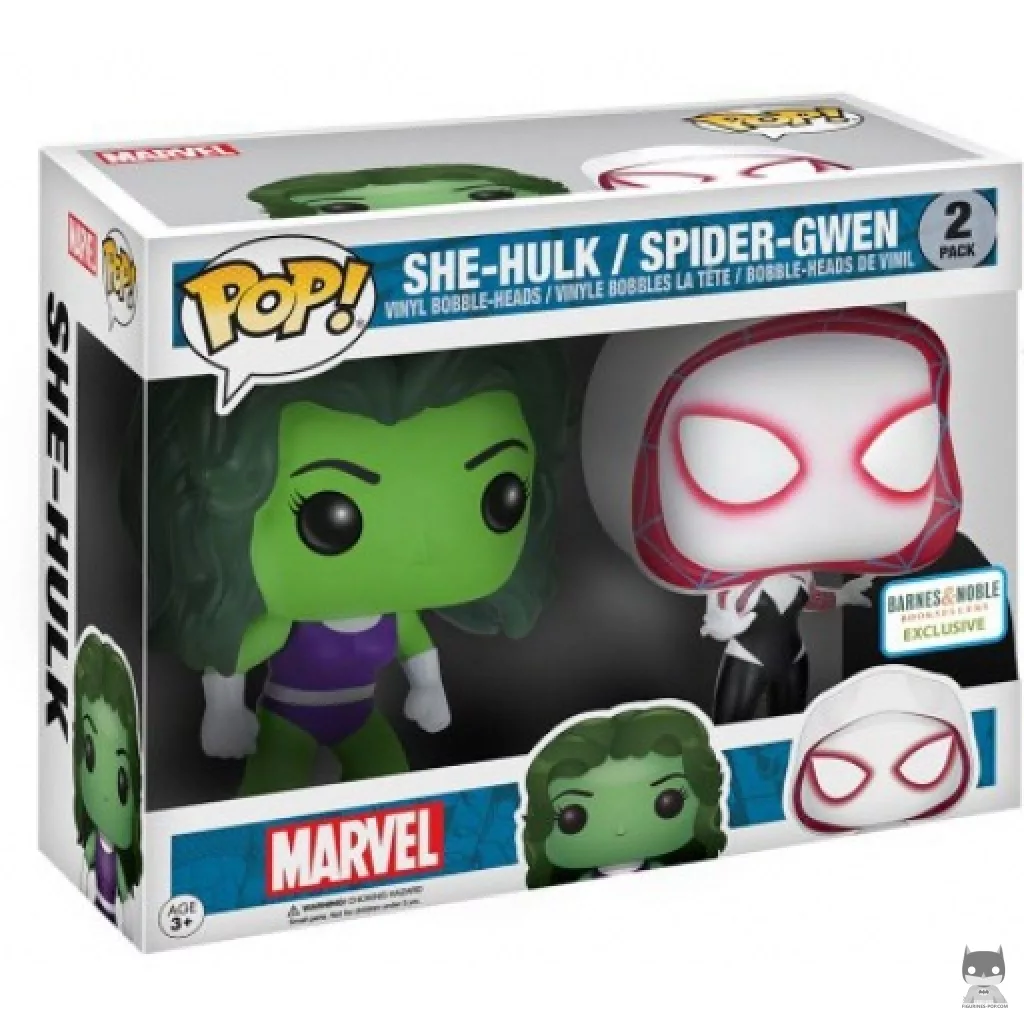 She-Hulk & Spider Gwen Funko Pop! figure in its box