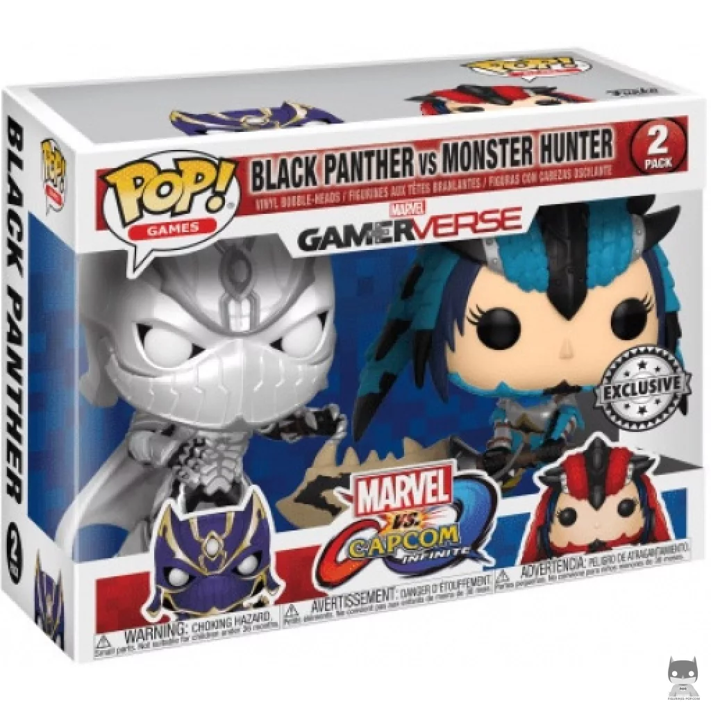 Black Panther vs MonsterHunter Funko Pop! figure in its box