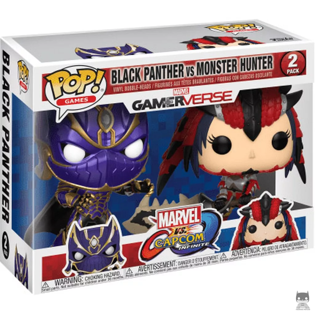 Black Panther vs MonsterHunter Funko Pop! figure in its box