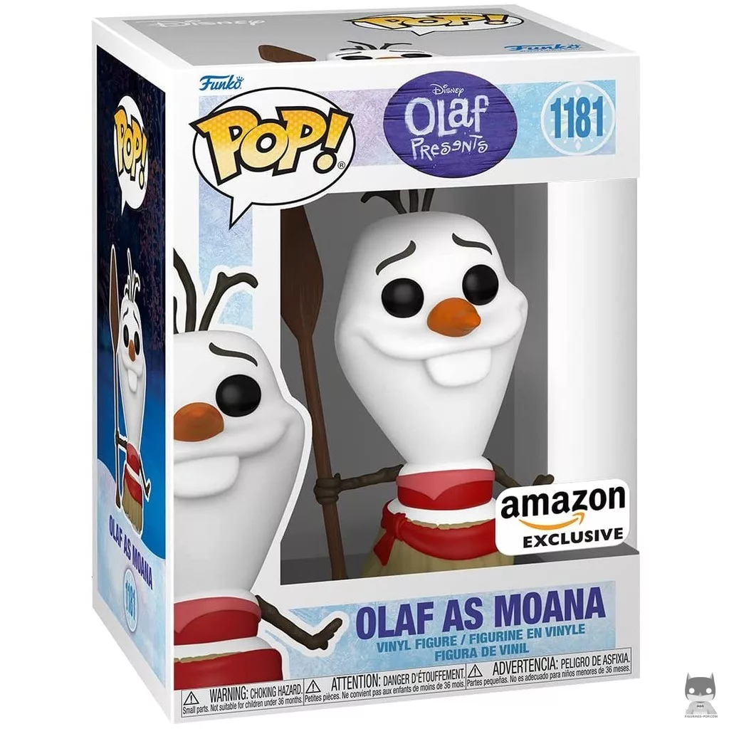 Olaf as Moana Funko Pop! figure in its box