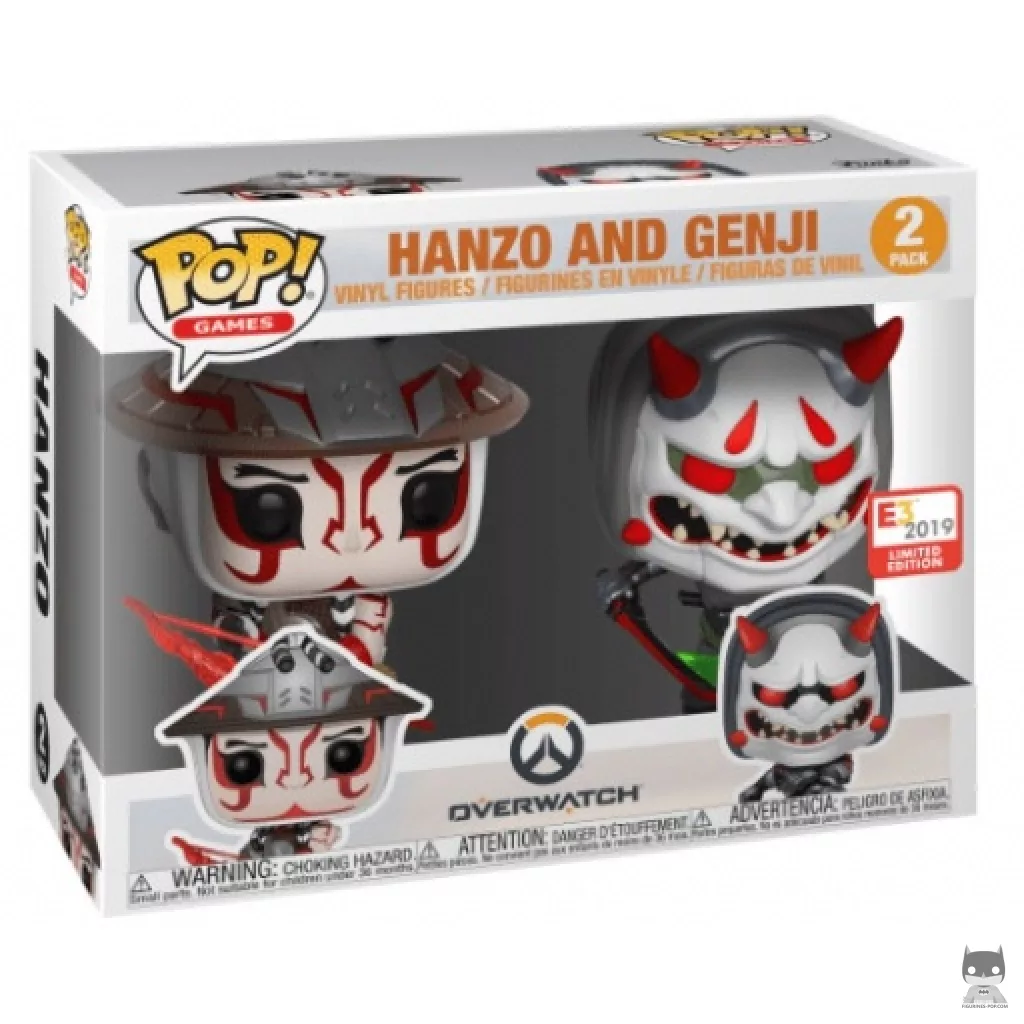 Hanzo & Genji Funko Pop! figure in its box