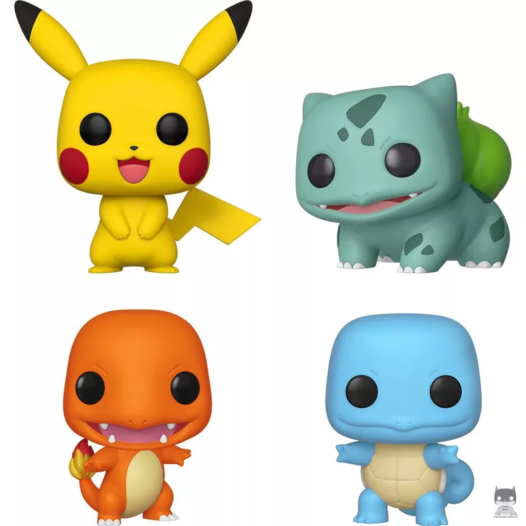 Pikachu, Bulbasaur, Charmander & Squirtle (Starters) Funko Pop! figure (Pokémon)