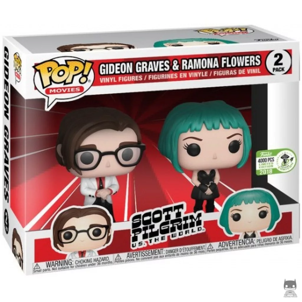 Gideon Graves & Ramona Flowers Funko Pop! figure in its box