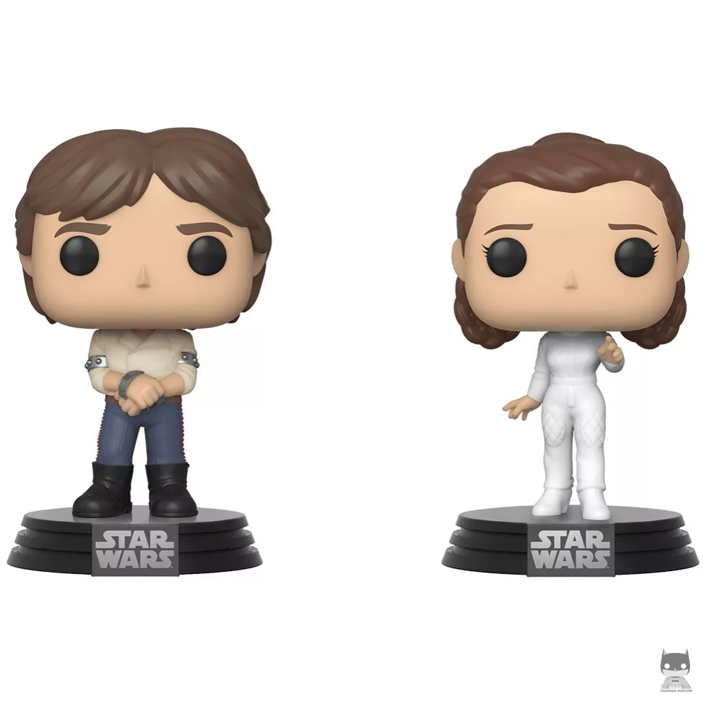 Han Solo & Princess Leia Funko Pop! figure (Star Wars: Episode V, Empire Strikes Back)