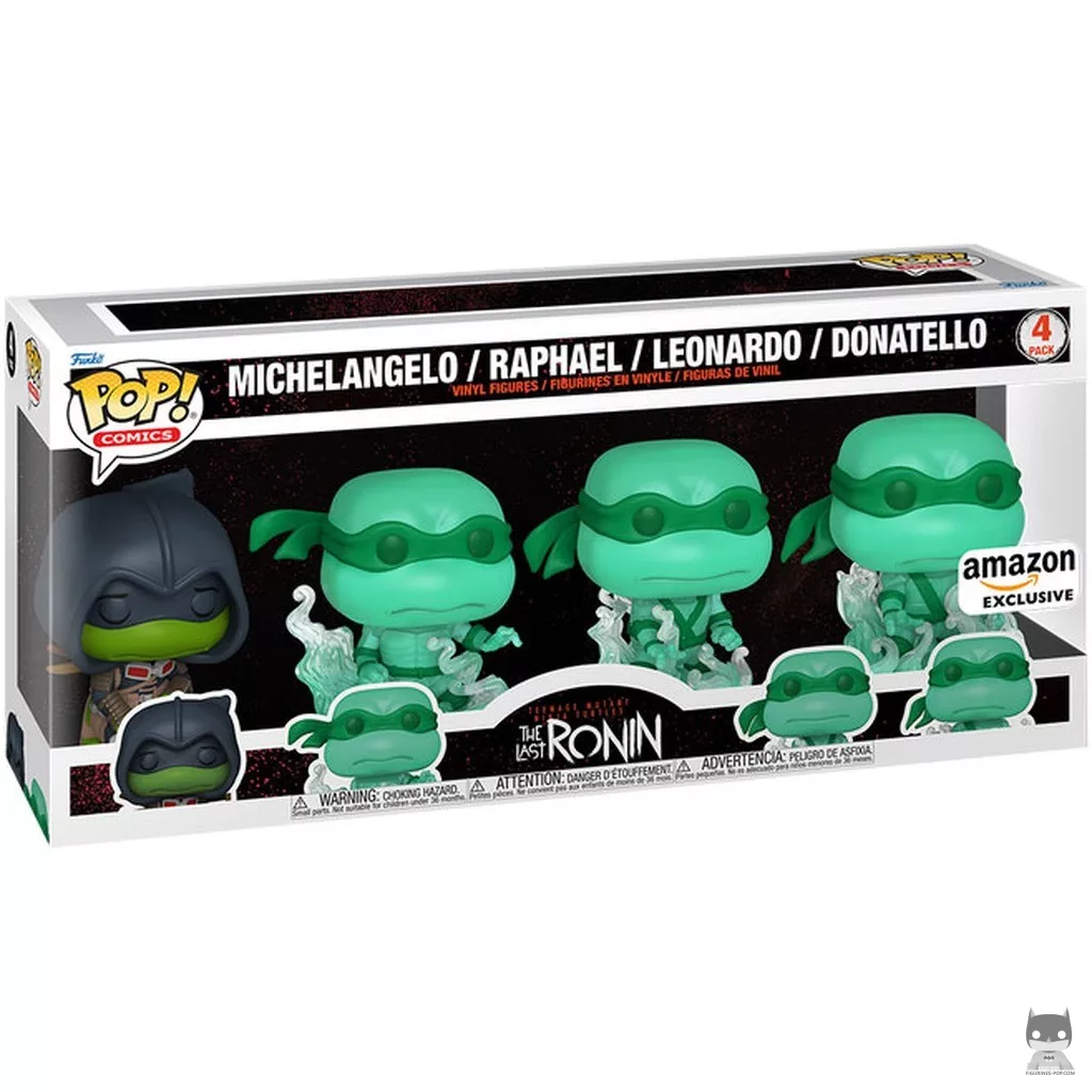 Michelangelo, Raphael, Leonardo & Donatello Funko Pop! figure in its box