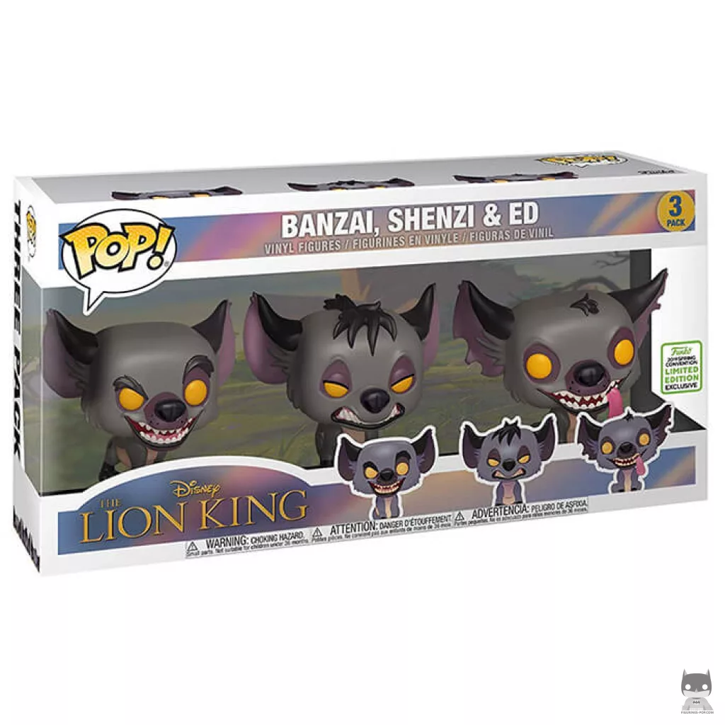Hyenas Banzai Shenzi & Ed Funko Pop! figure in its box