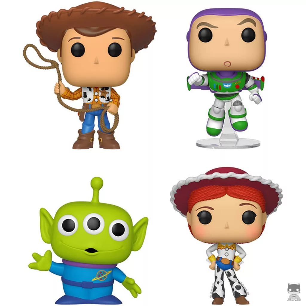 Woody, Buzz Lightyear, Alien & Jessie Funko Pop! figure (Toy Story)