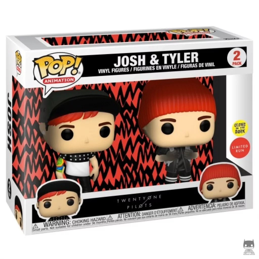 Josh & Tyler (Glow in the Dark) Funko Pop! figure in its box