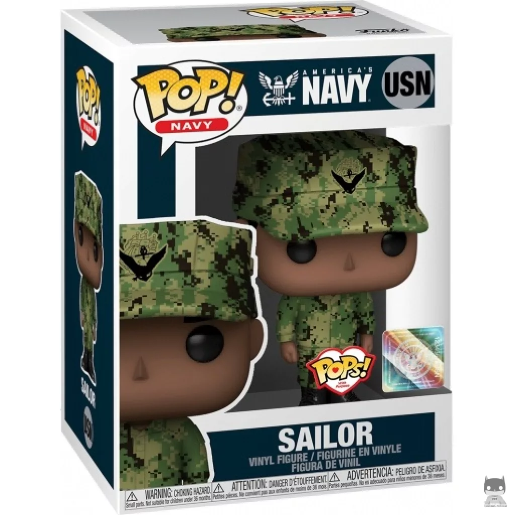 America's Navy Sailor Male (African American) Funko Pop! figure in its box