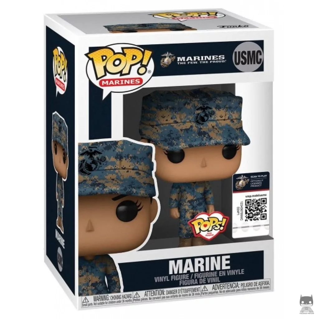 Marine Female (Hispanic) Funko Pop! figure in its box