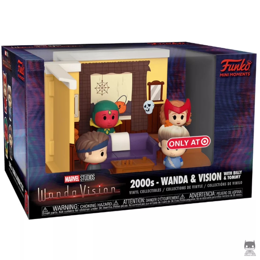 2000s - Wanda & Vision with Billy & Tommy Funko Pop! figure in its box