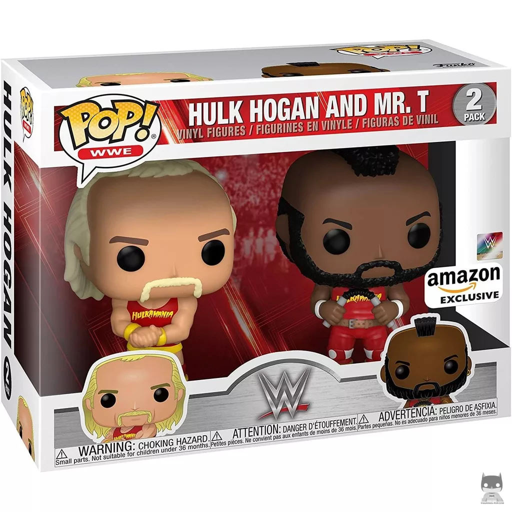 Hulk Hogan & Mr. T Funko Pop! figure in its box