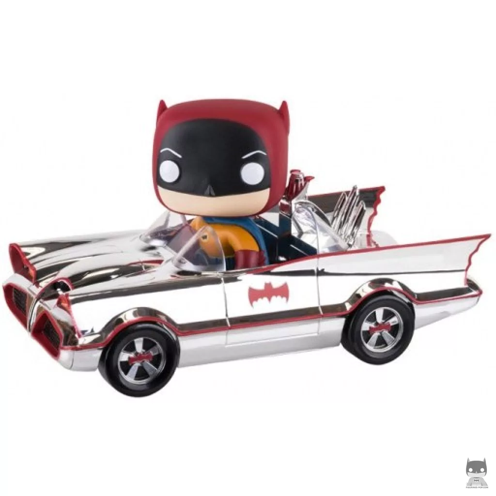 Batman with Batmobile (Chrome) Funko Pop! figure (Batman: Classic TV Series)