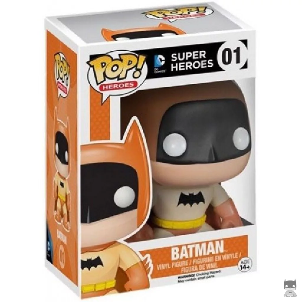 Batman (Orange) Funko Pop! figure in its box