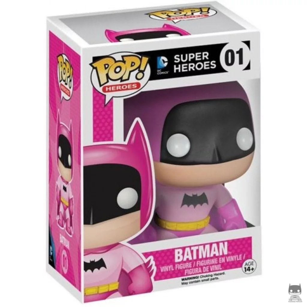 Batman (Pink) Funko Pop! figure in its box