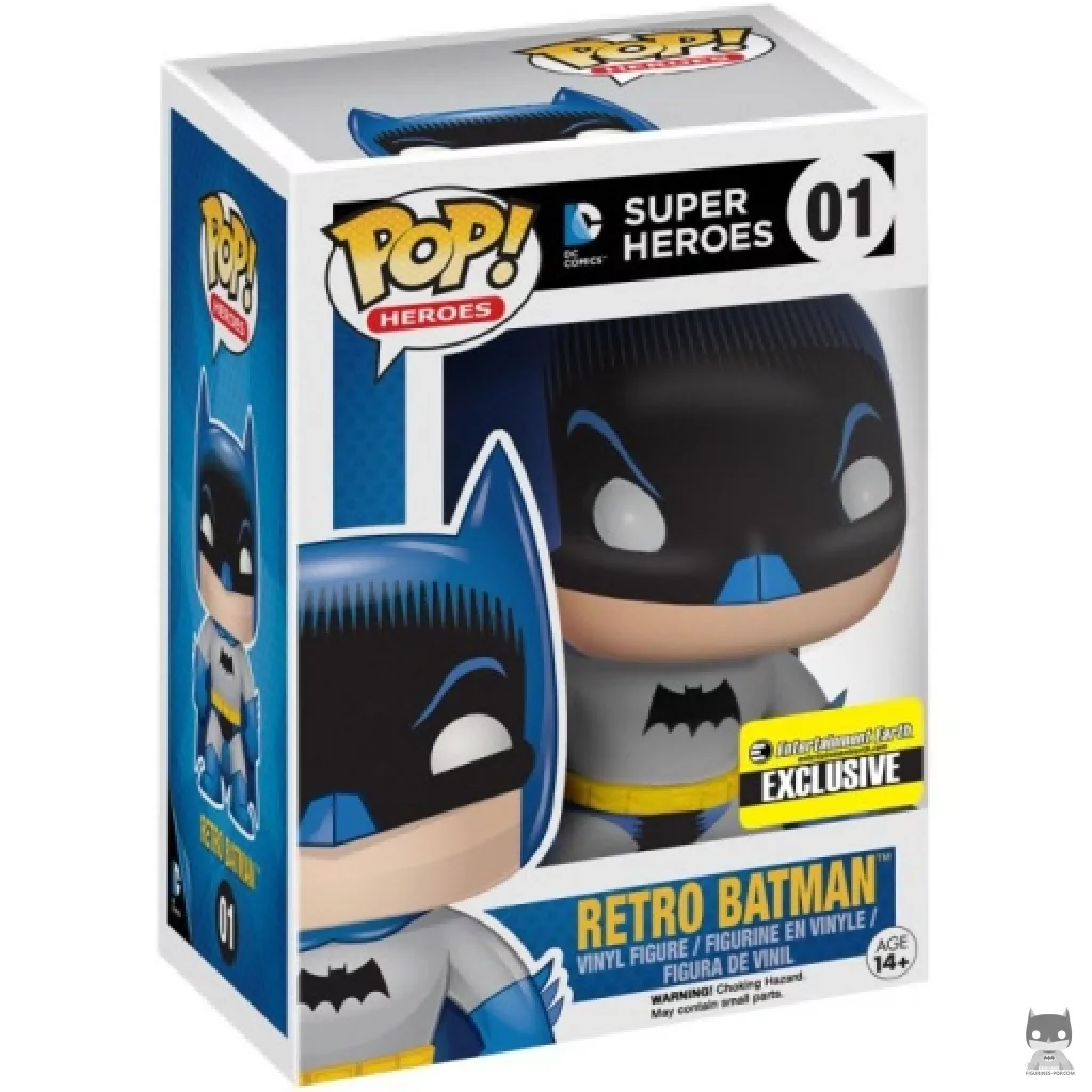 Retro Batman Funko Pop! figure in its box