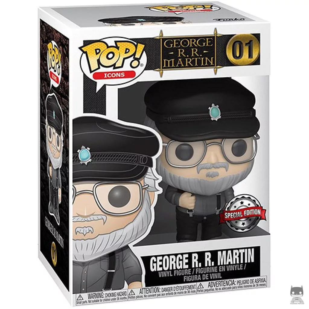 George R.R. Martin Funko Pop! figure in its box