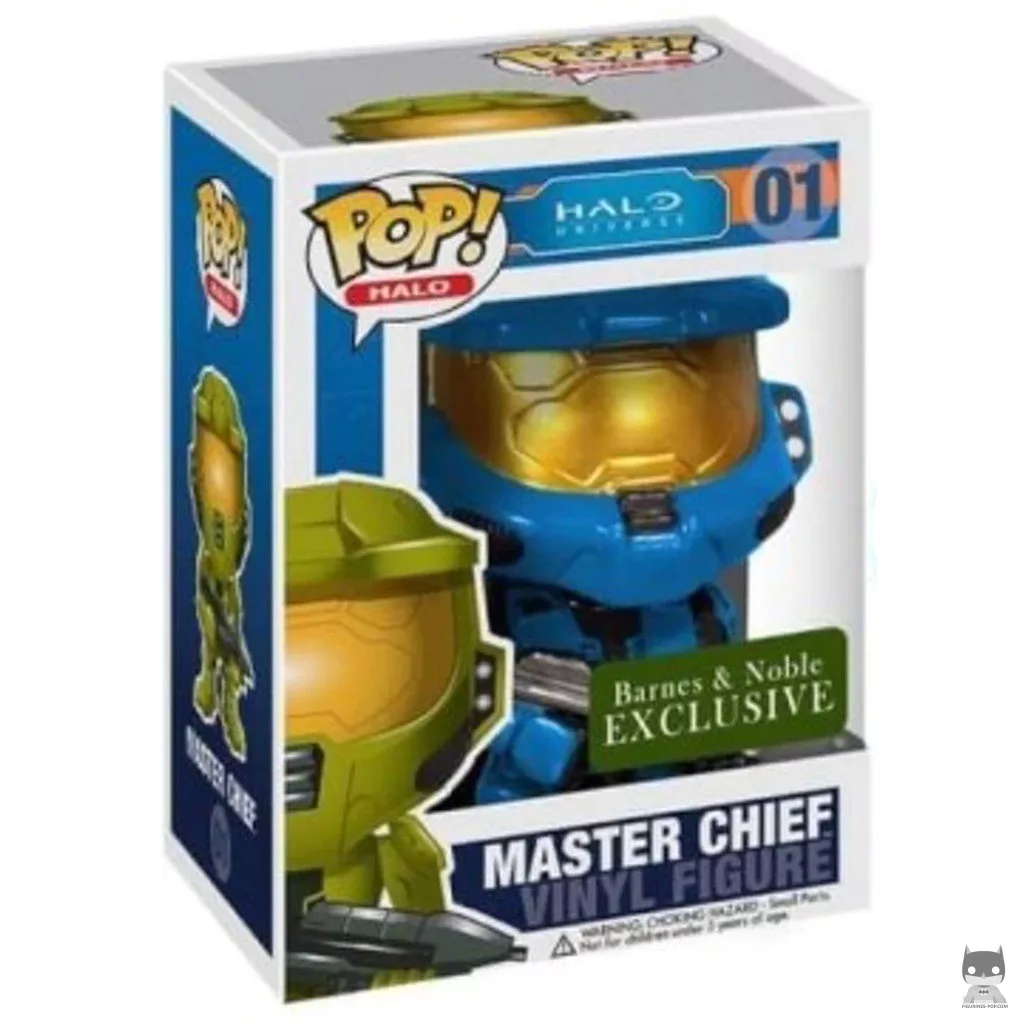 Master Chief (Blue) Funko Pop! figure in its box