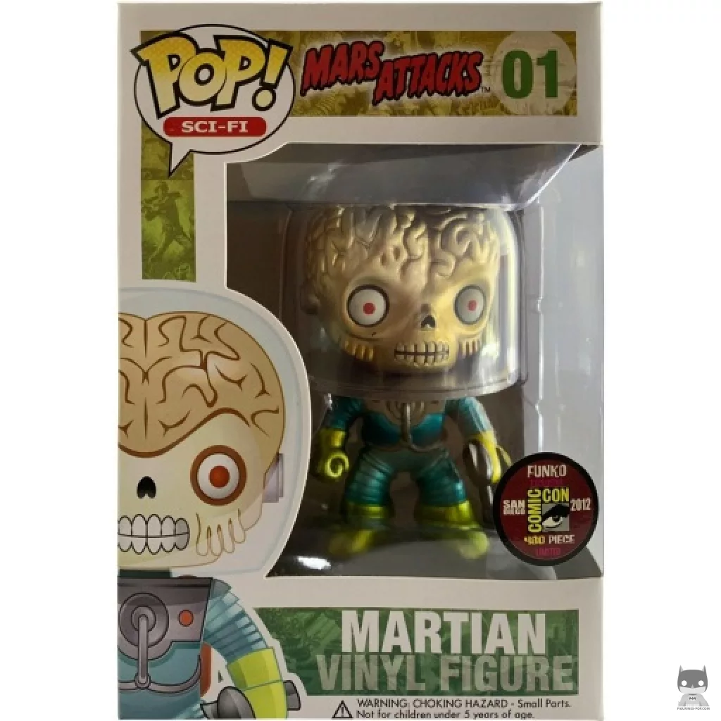 Martian (Metallic) Funko Pop! figure in its box