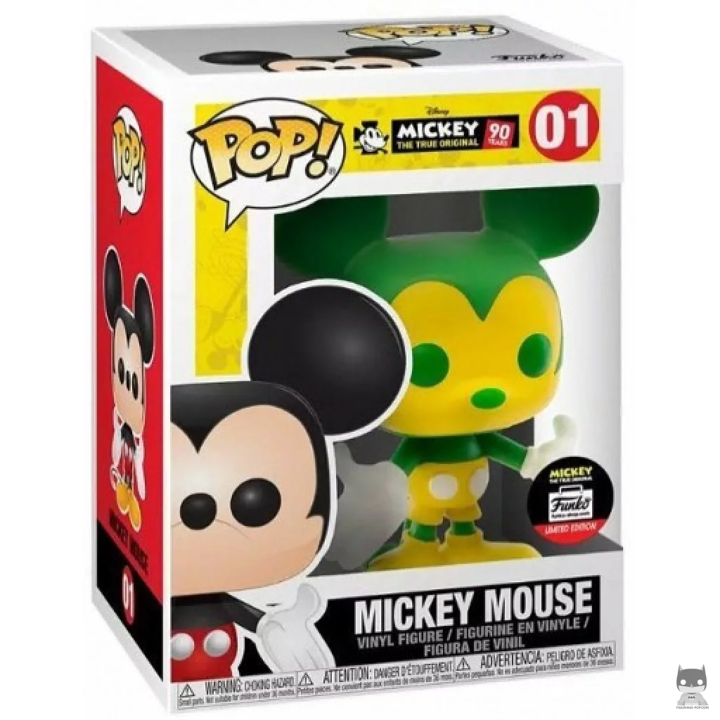 Mickey Mouse (Green & Yellow) Funko Pop! figure in its box