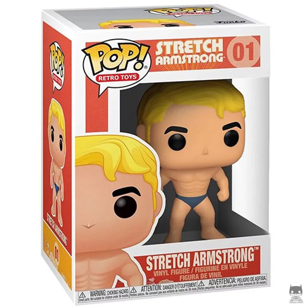 Stretch Armstrong Funko Pop! figure in its box