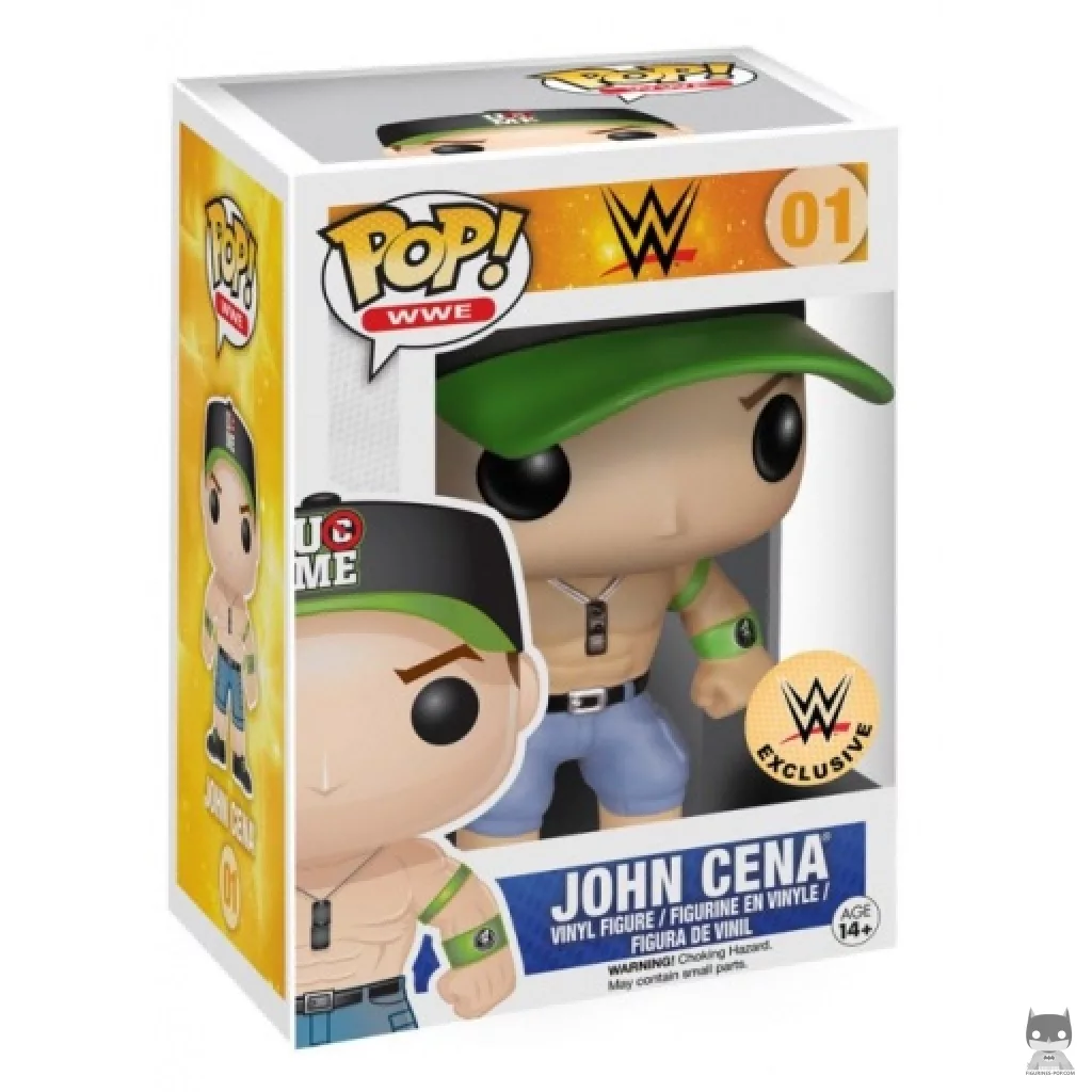 John Cena (with green hat) Funko Pop! figure in its box