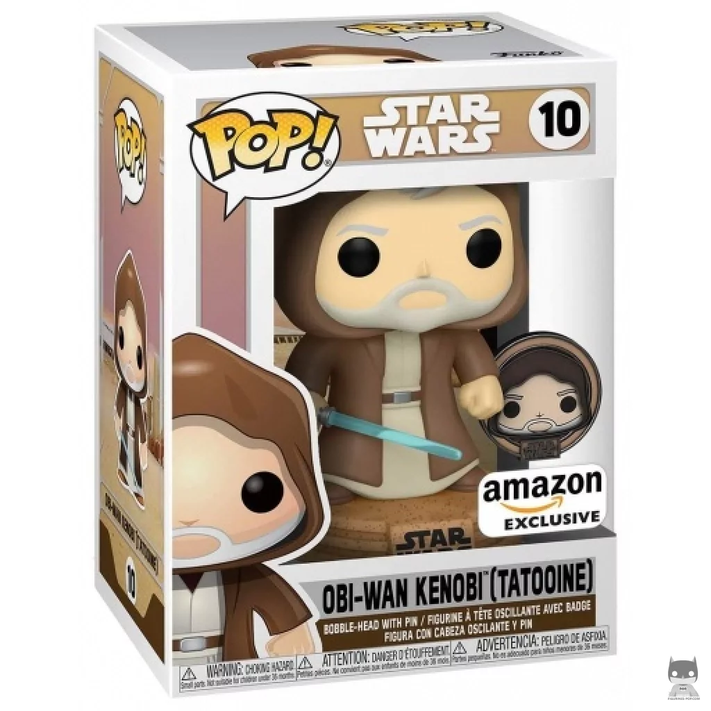 Obi-Wan Kenobi on Tatooine Funko Pop! figure in its box