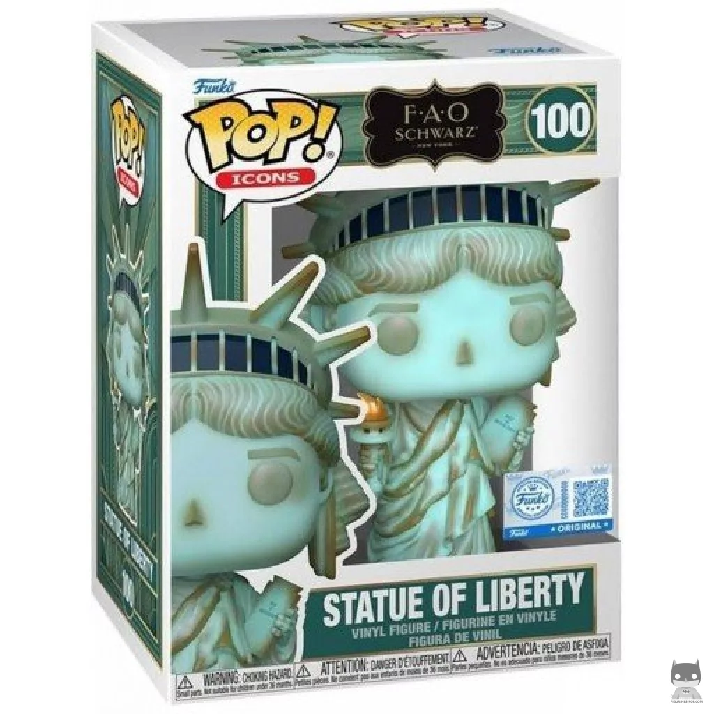Statue of Liberty Funko Pop! figure in its box