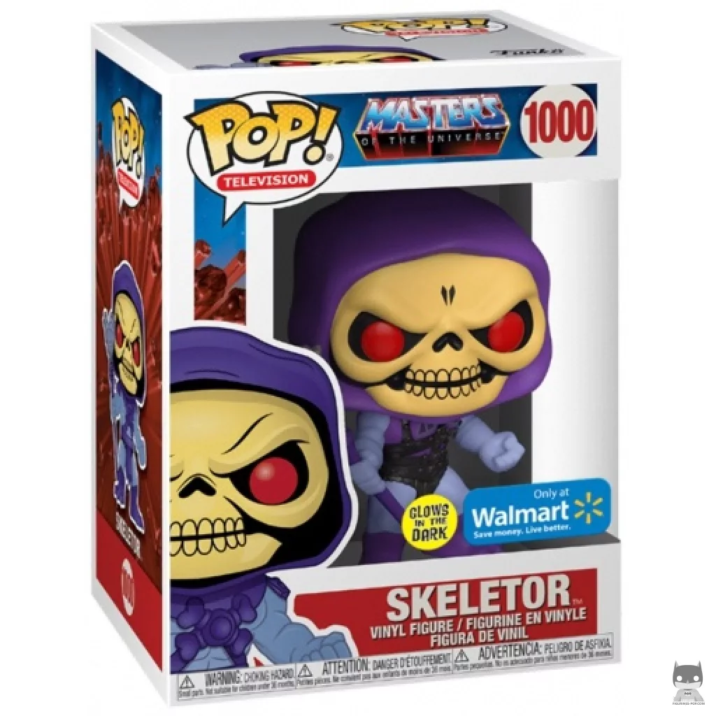 Skeletor (Glow in the Dark) Funko Pop! figure in its box